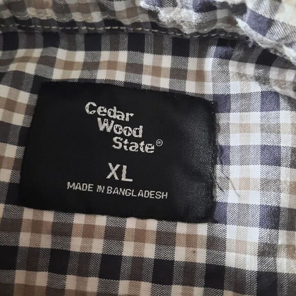 Cedar Woods State Shirt Men's Size Extra Large Multicolor Button Up Long Sleeve - Picture 7 of 8